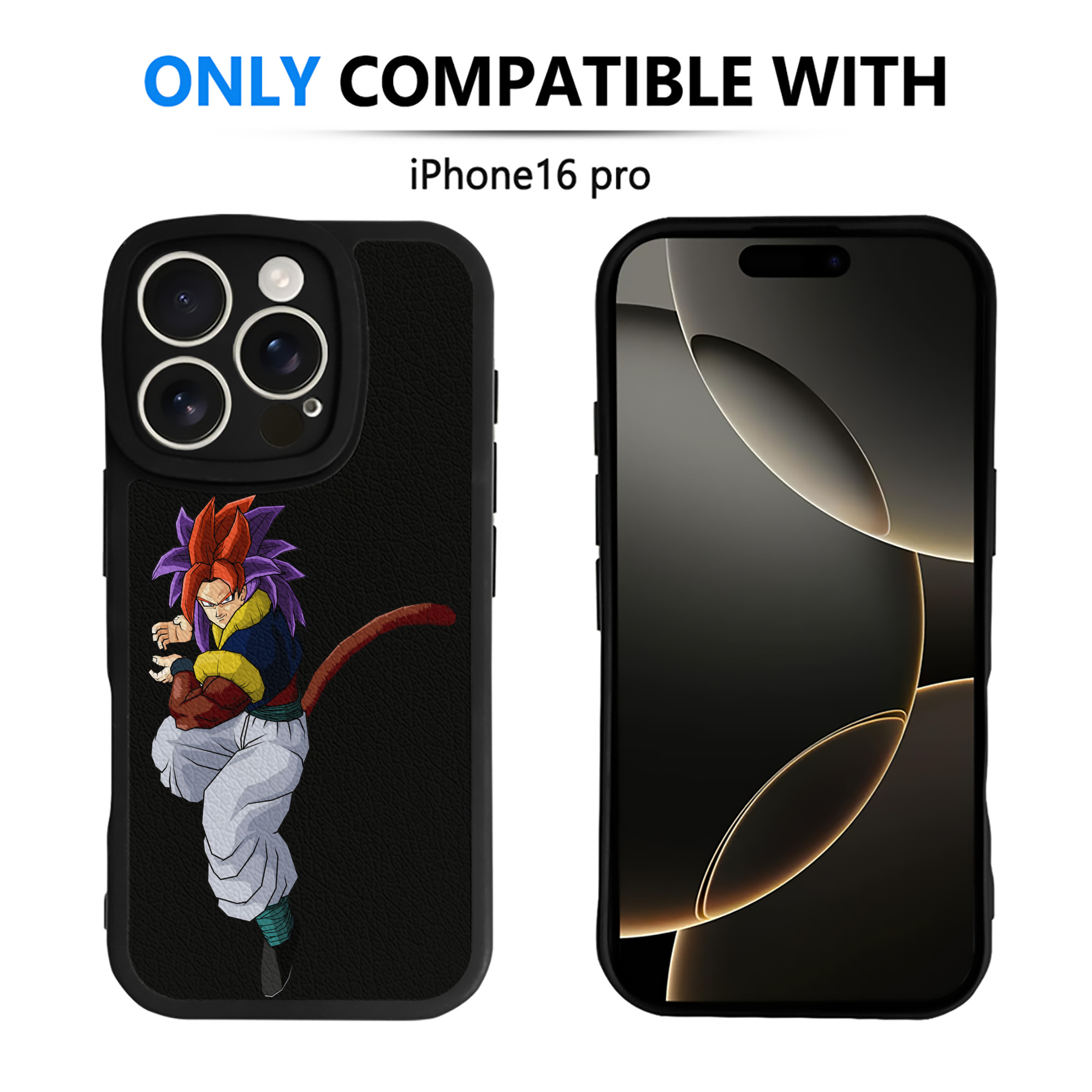 （画像用） ドラゴンボール DRAGON BALL 【iPhone 16シリーズ対応】シリコンスマホケース（レザー調） 材質：シリコン
